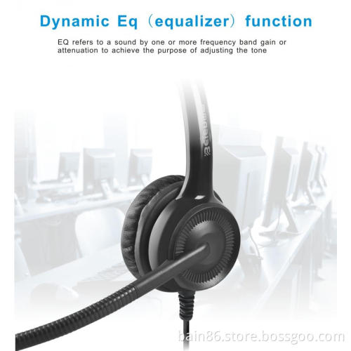 CS11 noise-reducing telephone business headset with microphone call center game music education